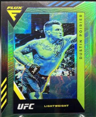 Dustin Poirier 2022 Panini Chronicles UFC Base Flux #333 Green