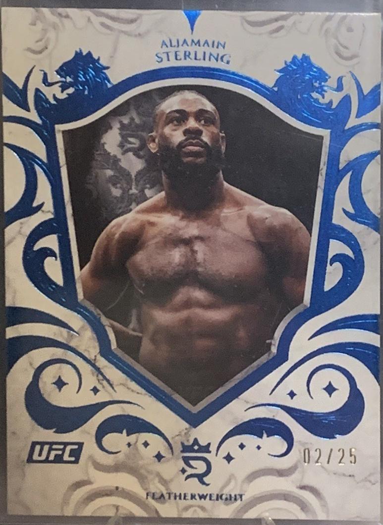 Aljamain Sterling 2025 Topps Royalty UFC Base #61 Blue