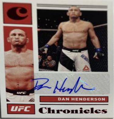 Dan Henderson 2021 Panini Chronicles UFC Chronicles Signatures #17 Red