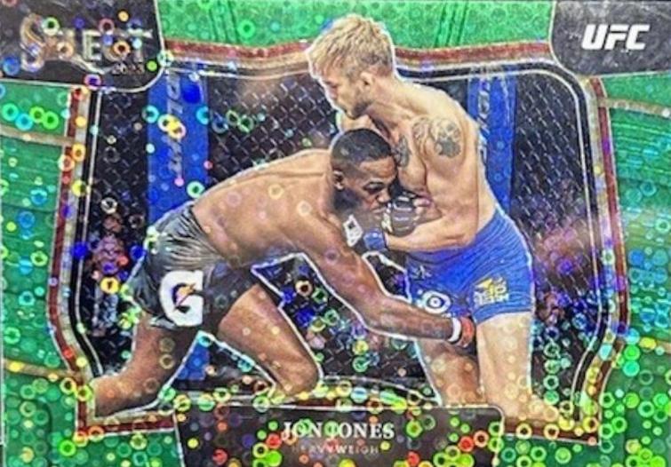 Jon Jones 2023 Panini Select UFC Octagonside #251 Green Disco
