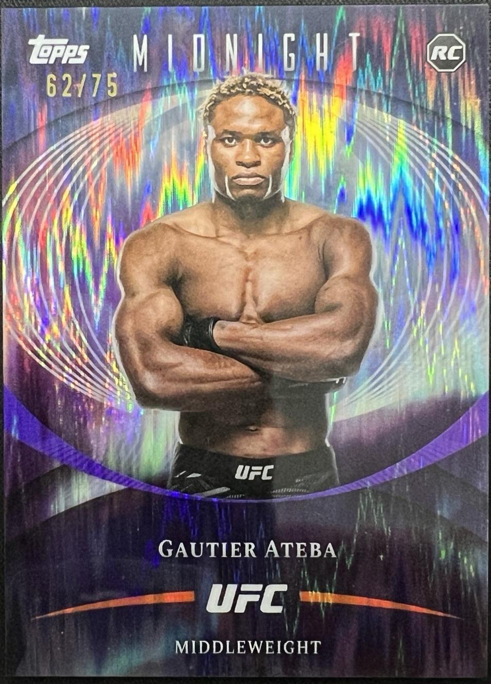 Ateba Gautier 2026 Topps Midnight UFC Base #63 Dusk