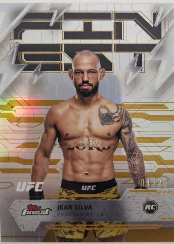 Jean Silva 2025 Topps Finest UFC Base Rare #300 Gold Refractor