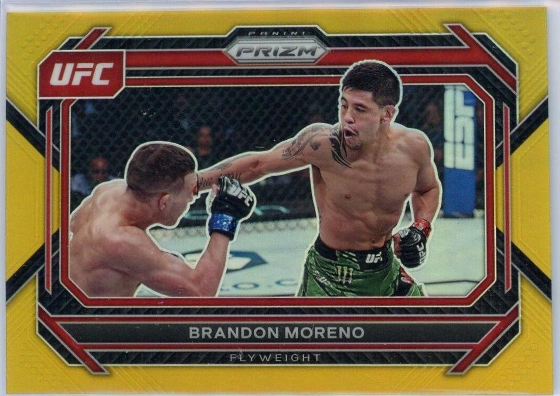 Brandon Moreno 2023 Panini Prizm UFC Base #38 Gold