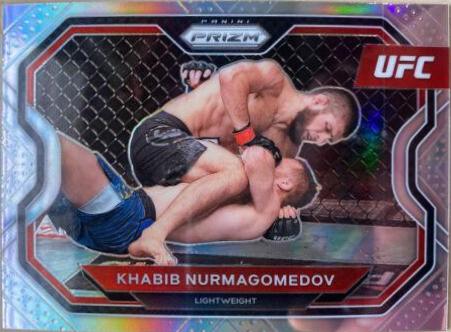 Khabib Nurmagomedov 2021 Panini Prizm UFC Base #181 Silver