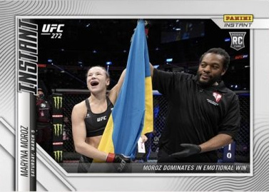 Maryna Moroz 2022 Panini Instant UFC Base #15 Versicolor