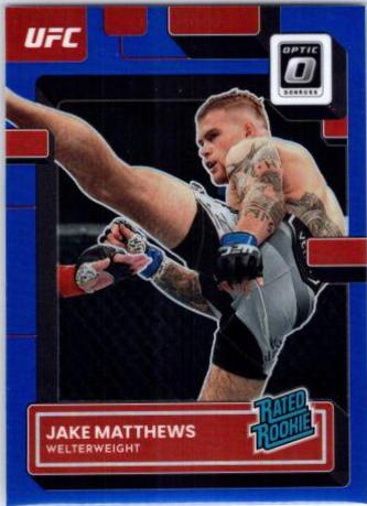 Jake Matthews 2023 Panini Donruss Optic UFC Base #116 Blue