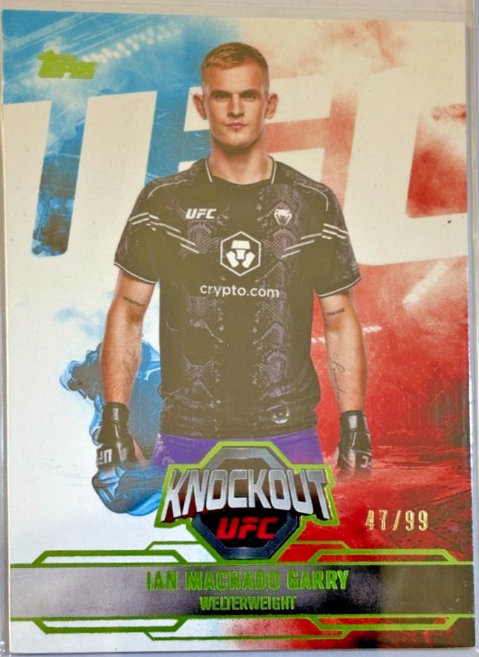 Ian Machado Garry 2025 Topps Knockout UFC Base #43 Lime Green
