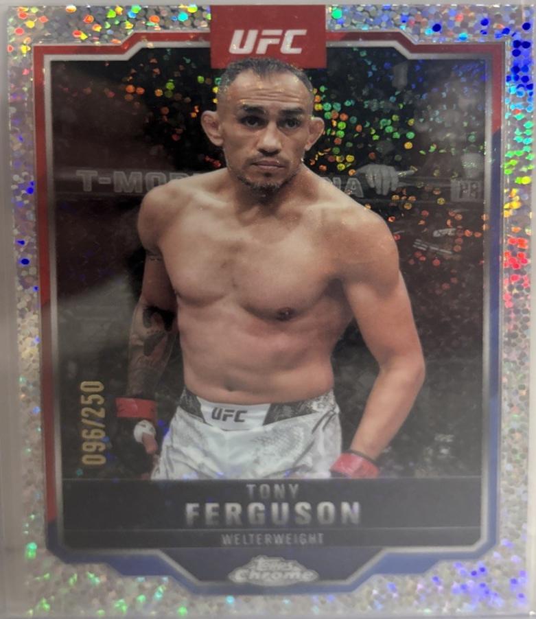 Tony Ferguson 2025 Topps Chrome UFC Base #171 Speckle Refractor