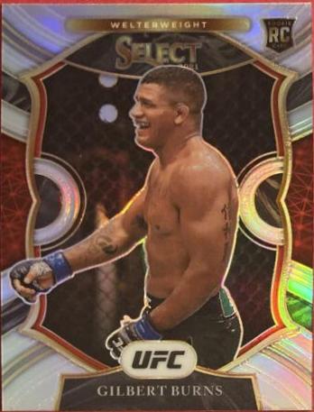 Gilbert Burns 2021 Panini Select UFC Concourse #34 Silver