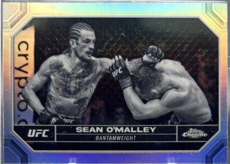 Sean O'Malley 2024 Topps Chrome UFC Base #173 Negative Refractor