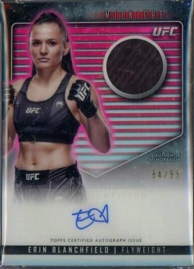 Erin Blanchfield 2024 Topps Midnight UFC Relic Autographs #RCA-EBL Twilight