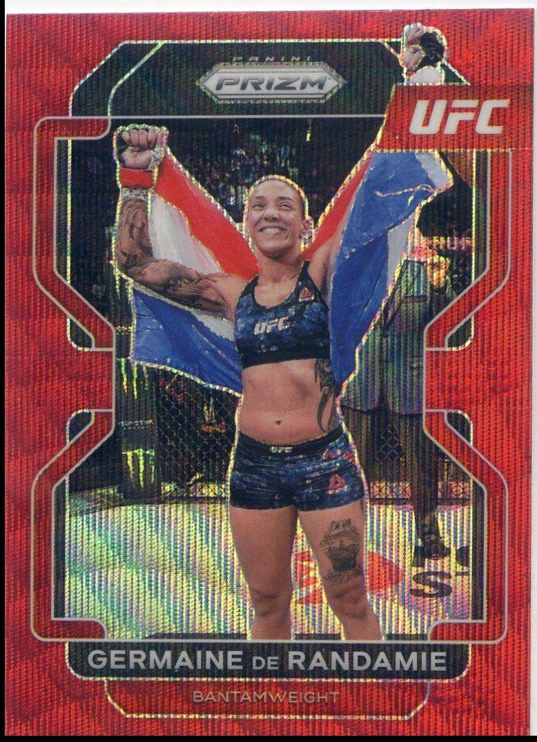 Germaine de Randamie 2022 Panini Prizm UFC Base #173 Ruby Wave