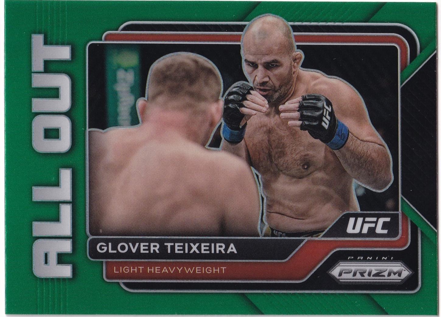Glover Teixeira 2023 Panini Prizm UFC All Out #30 Green
