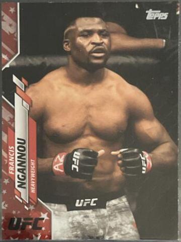 Francis Ngannou 2020 Topps UFC Base #51 Independence Day