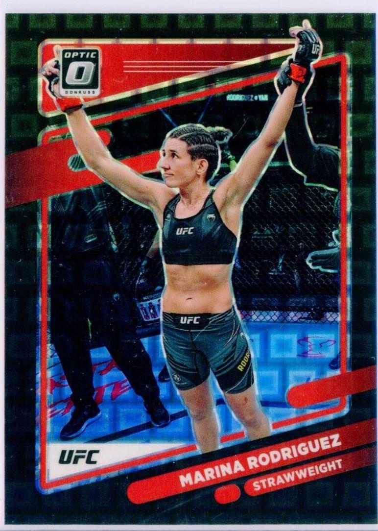 Marina Rodriguez 2022 Panini Donruss Optic UFC Base #11 Black Pandora