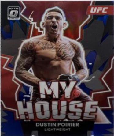 Dustin Poirier 2023 Panini Donruss Optic UFC My House #14 Blue