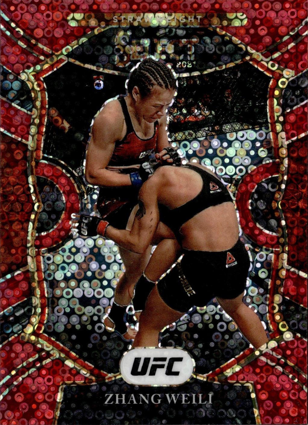 Zhang Weili 2021 Panini Select UFC Concourse #93 Red Disco
