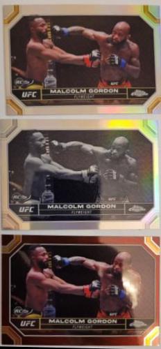 Malcolm Gordon 2024 Topps Chrome UFC Base #196 Negative Refractor