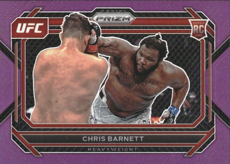 Chris Barnett 2023 Panini Prizm UFC Base #10 Purple