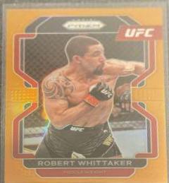 Robert Whittaker 2022 Panini Prizm UFC Base #132 Orange
