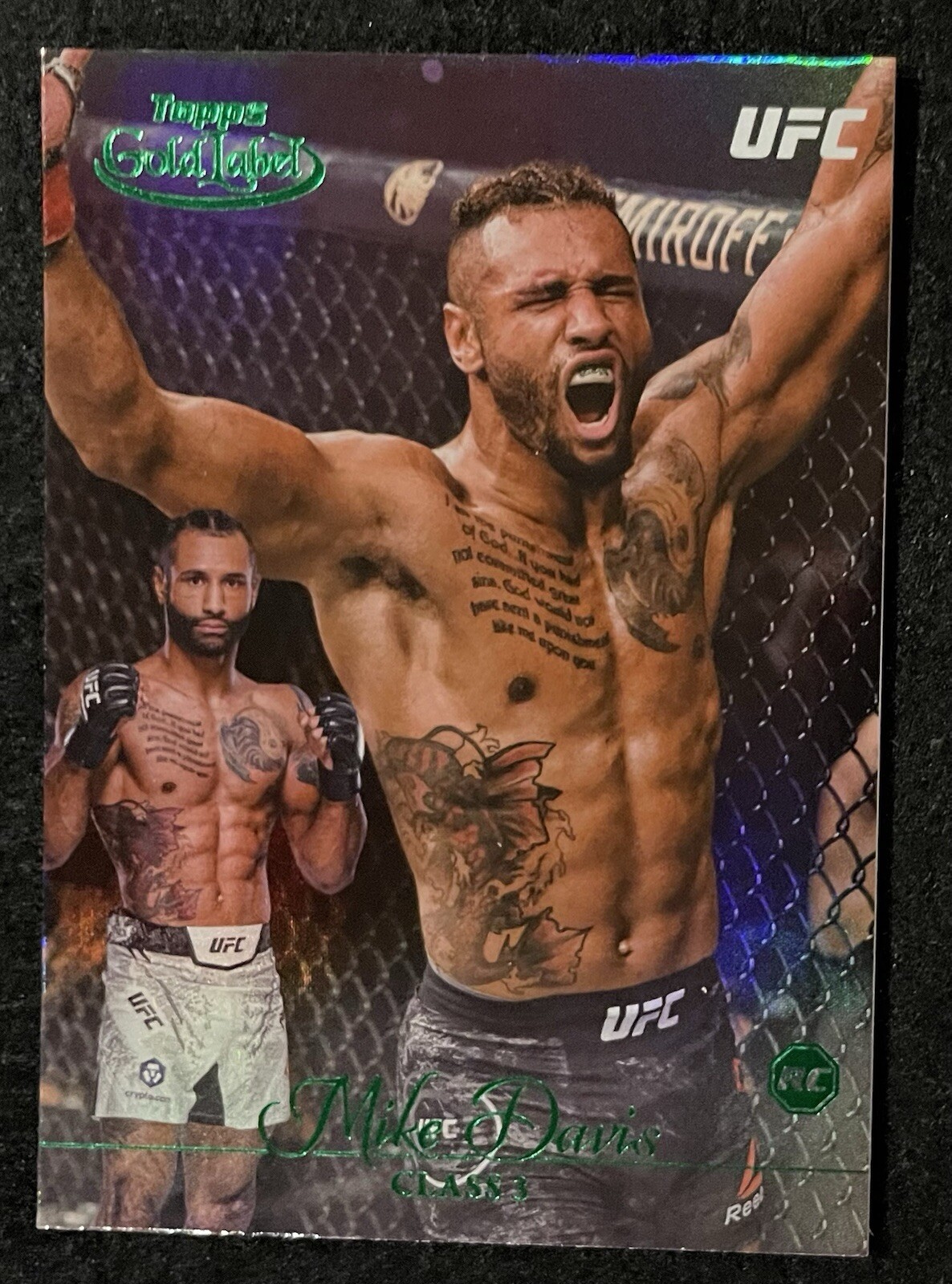 Mike Davis 2024 Topps Gold Label UFC Base Class III #38 Green