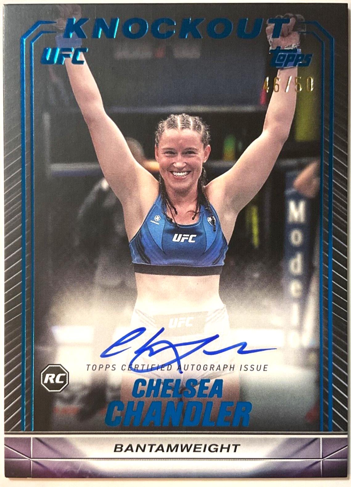 Chelsea Chandler 2024 Topps Knockout UFC Knockout Autographs #KNA-CCR Blue