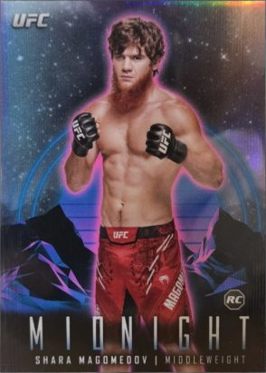 Shara Magomedov 2024 Topps Midnight UFC Base #57 Black Light