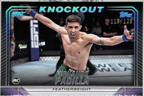 Fernando Padilla 2024 Topps Knockout UFC Base #9 Holo Silver
