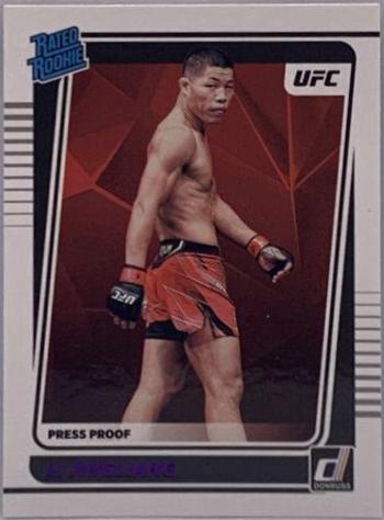 Li Jingliang 2022 Panini Donruss UFC Base #208 Press Proof Purple