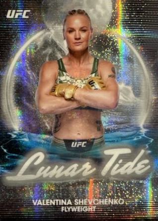 Valentina Shevchenko 2025 Topps Midnight UFC Lunar Tide #LT-7 Black Light