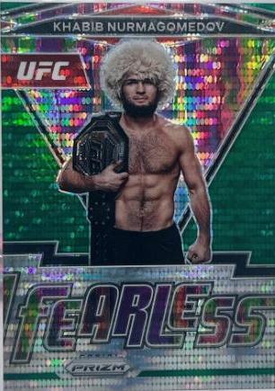 Khabib Nurmagomedov 2022 Panini Prizm UFC Fearless #11 Green Pulsar