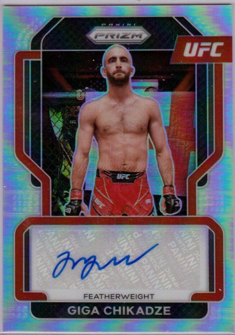 Giga Chikadze 2022 Panini Prizm UFC Signatures #SG-GCH Silver