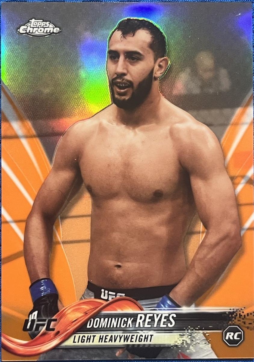 Dominick Reyes 2018 Topps Chrome UFC Base #51 Orange