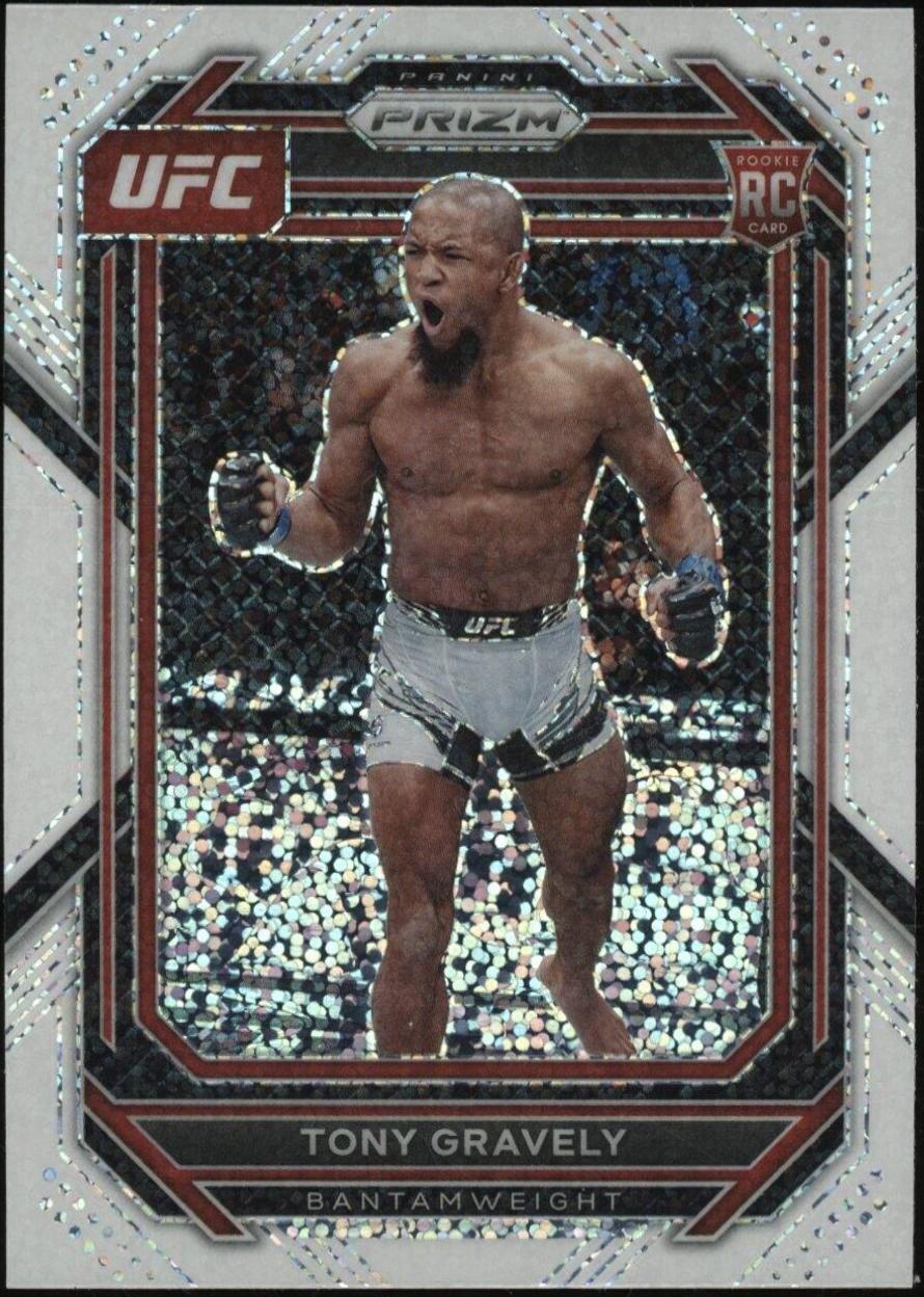 Tony Gravely 2023 Panini Prizm UFC Base #148 White Sparkle