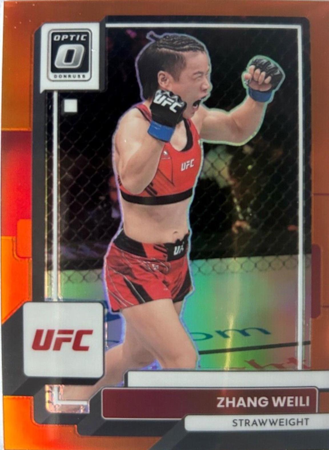 Zhang Weili 2023 Panini Donruss Optic UFC Base #87 Orange