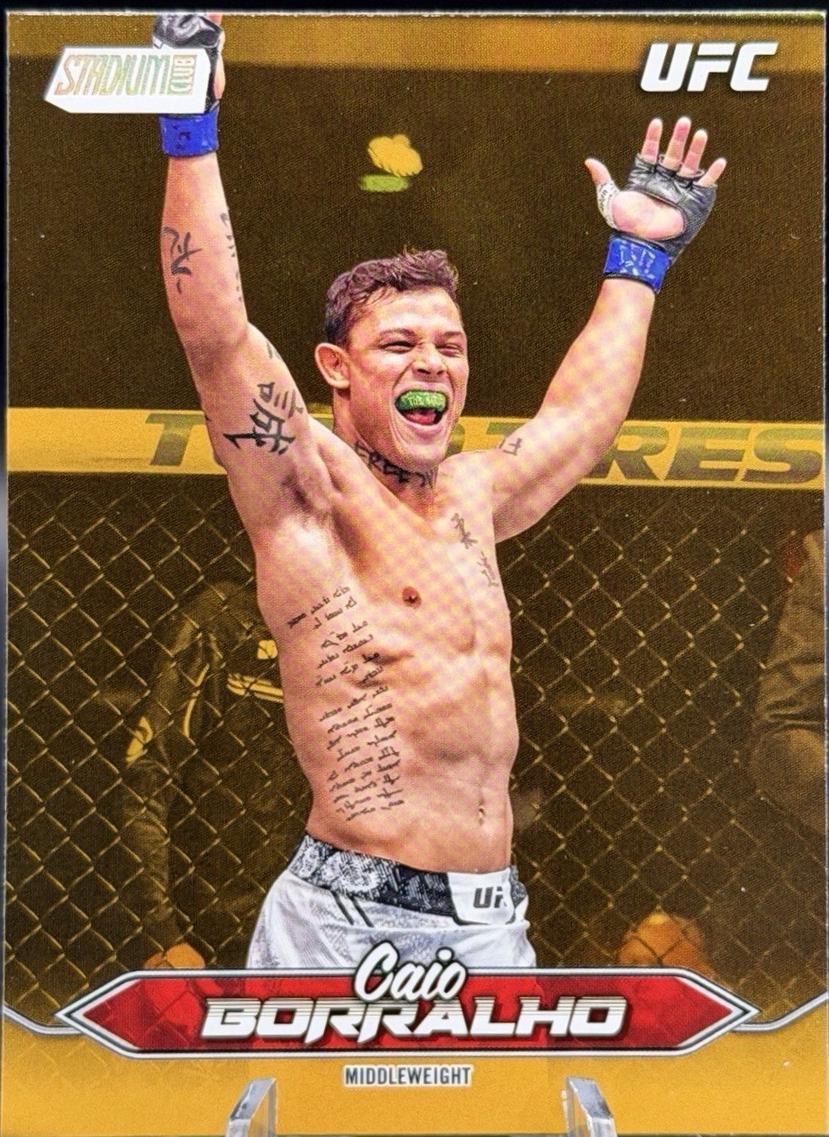 Caio Borralho 2025 Topps Stadium Club UFC Base #98 Gold