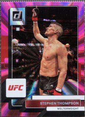 Stephen Thompson 2023 Panini Donruss UFC Base #139 Pink Laser