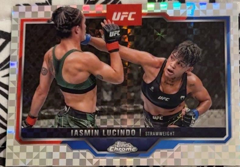 Iasmin Lucindo 2025 Topps Chrome UFC Base #130 X-Fractor