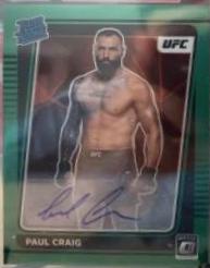 Paul Craig 2022 Panini Donruss UFC Rated Rookies Signatures #202 Green