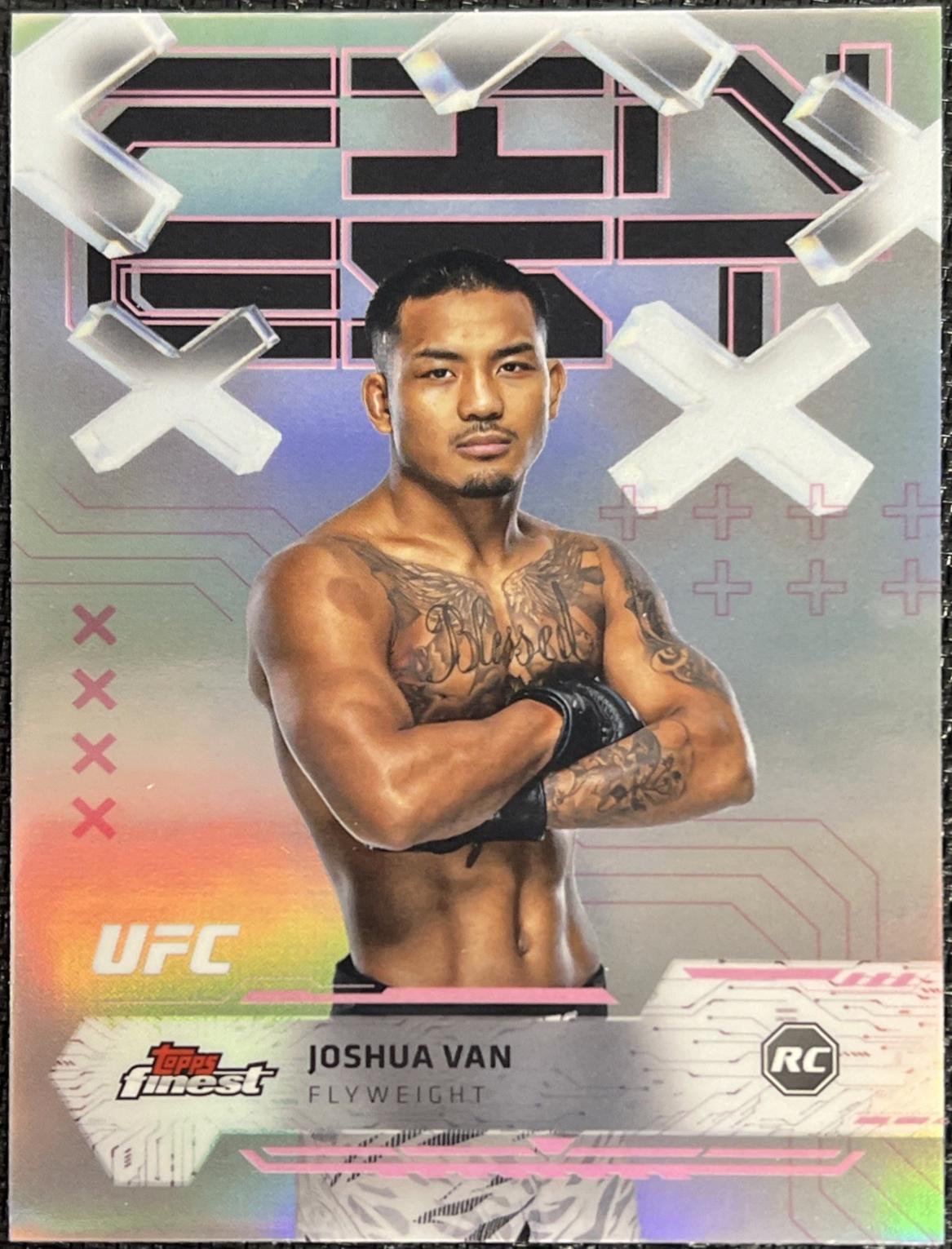 Joshua Van 2025 Topps Finest UFC Base Common #78 Refractor