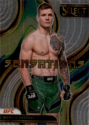Marvin Vettori 2023 Panini Select UFC Sensations #20 Gold Flash
