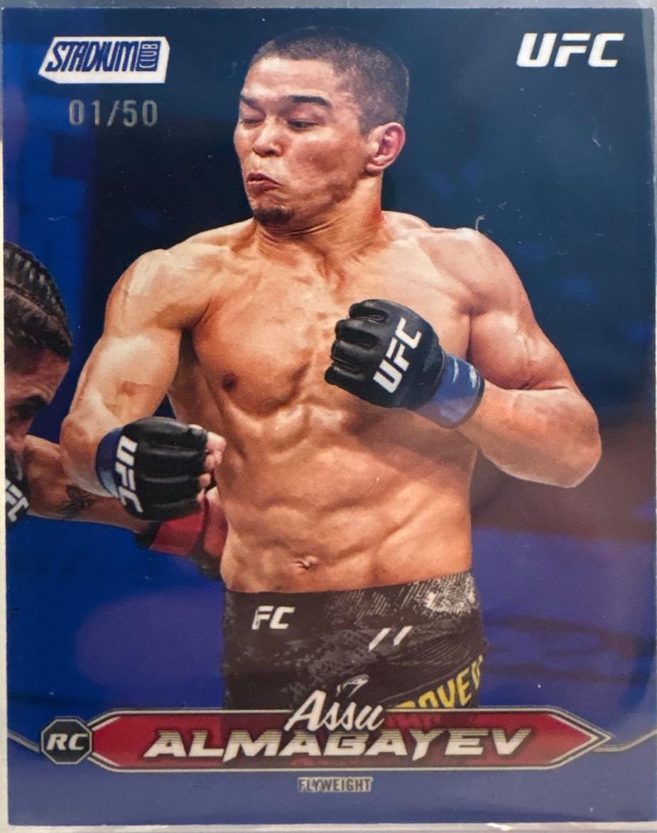 Assu Almabayev 2025 Topps Stadium Club UFC Base #116 Blue