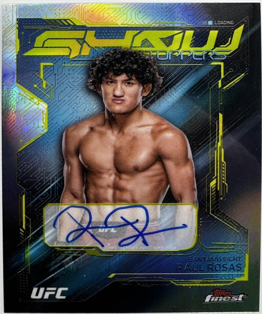Raul Rosas 2025 Topps Finest UFC Showstopper Autographs #SSA-RR Refractor