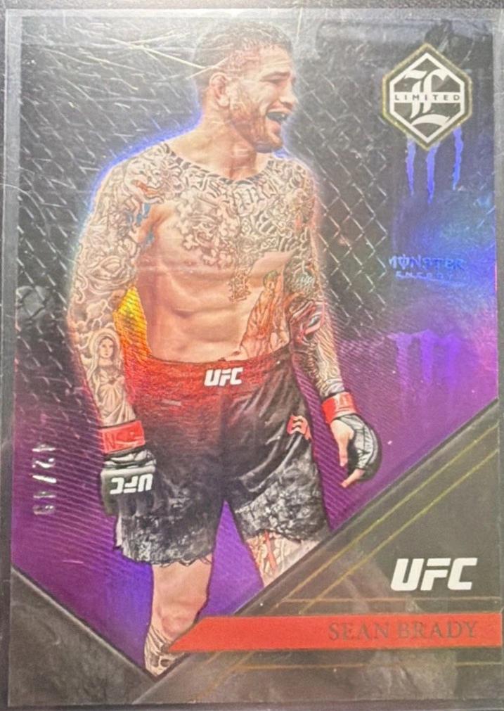 Sean Brady 2023 Panini Chronicles UFC Base Limited #216 Purple