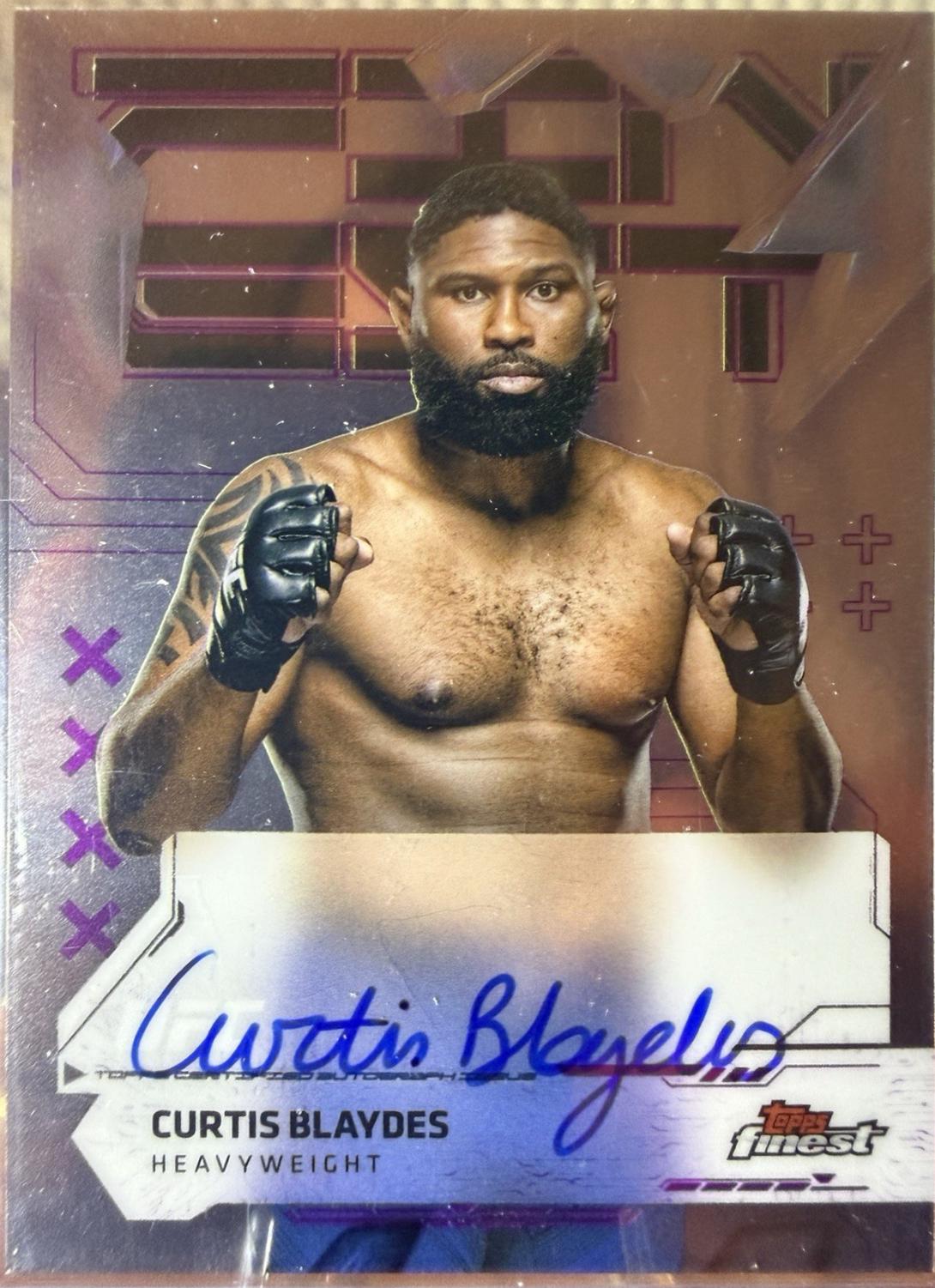 Curtis Blaydes 2025 Topps Finest UFC Finest Autographs #FA-CB Refractor