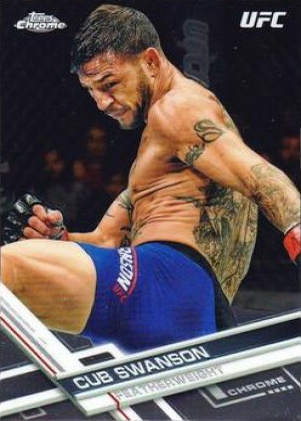 Cub Swanson 2017 Topps Chrome UFC Base #46 Blue Wave