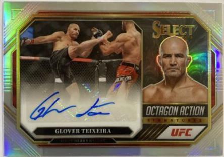 Glover Teixeira 2023 Panini Select UFC Octagon Action Signatures #5 Disco