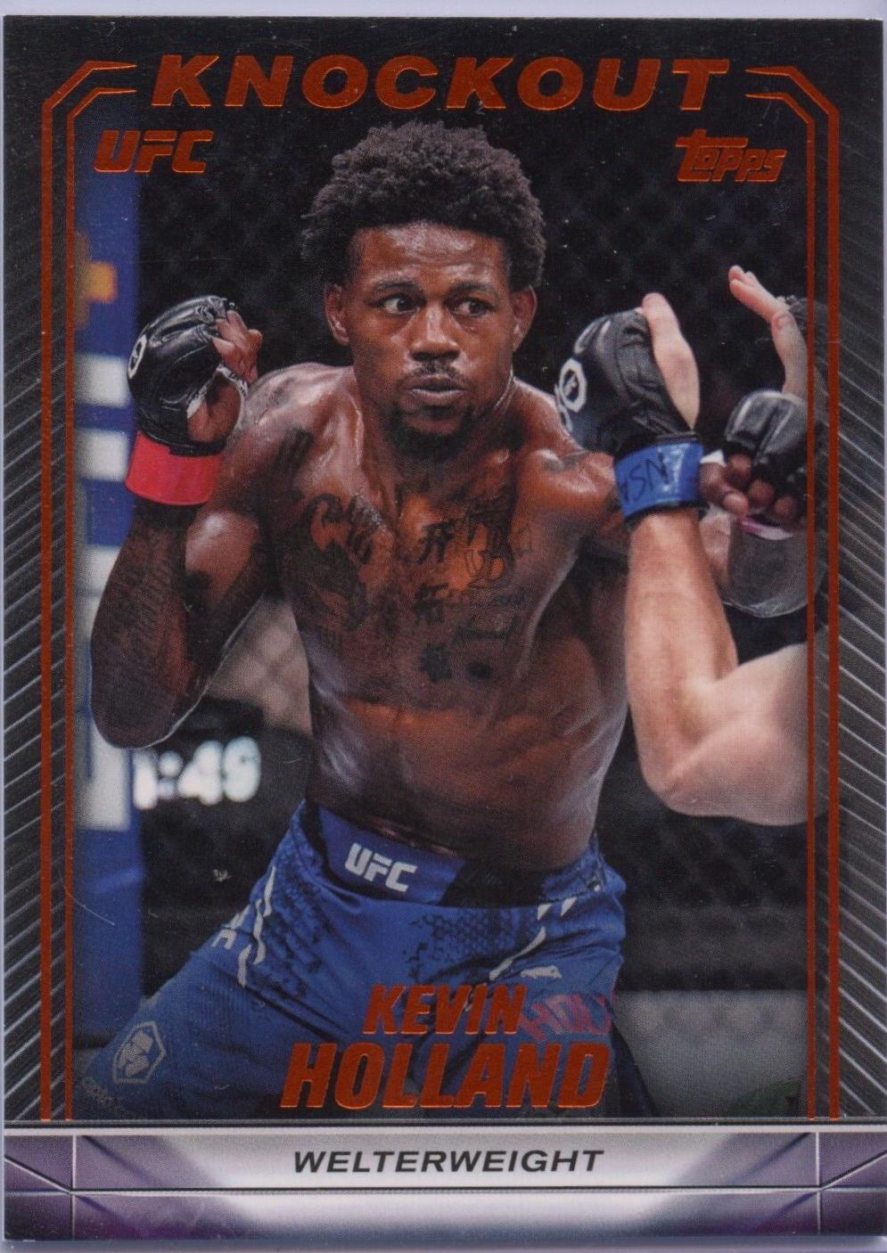 Kevin Holland 2024 Topps Knockout UFC Base #35 Orange