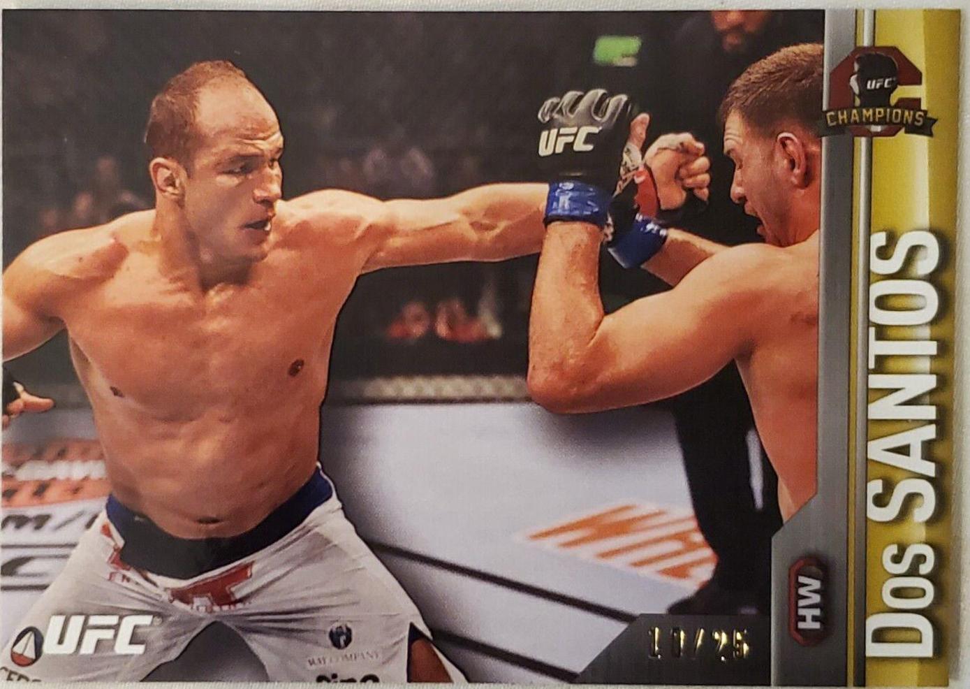 Junior Dos Santos 2015 Topps UFC Champions Base #88 Gold