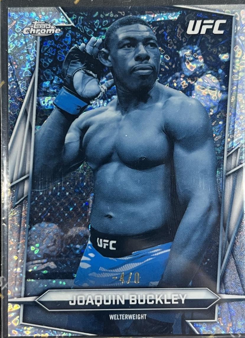 Joaquin Buckley 2026 Topps Chrome UFC Base #56 Frozenfractor